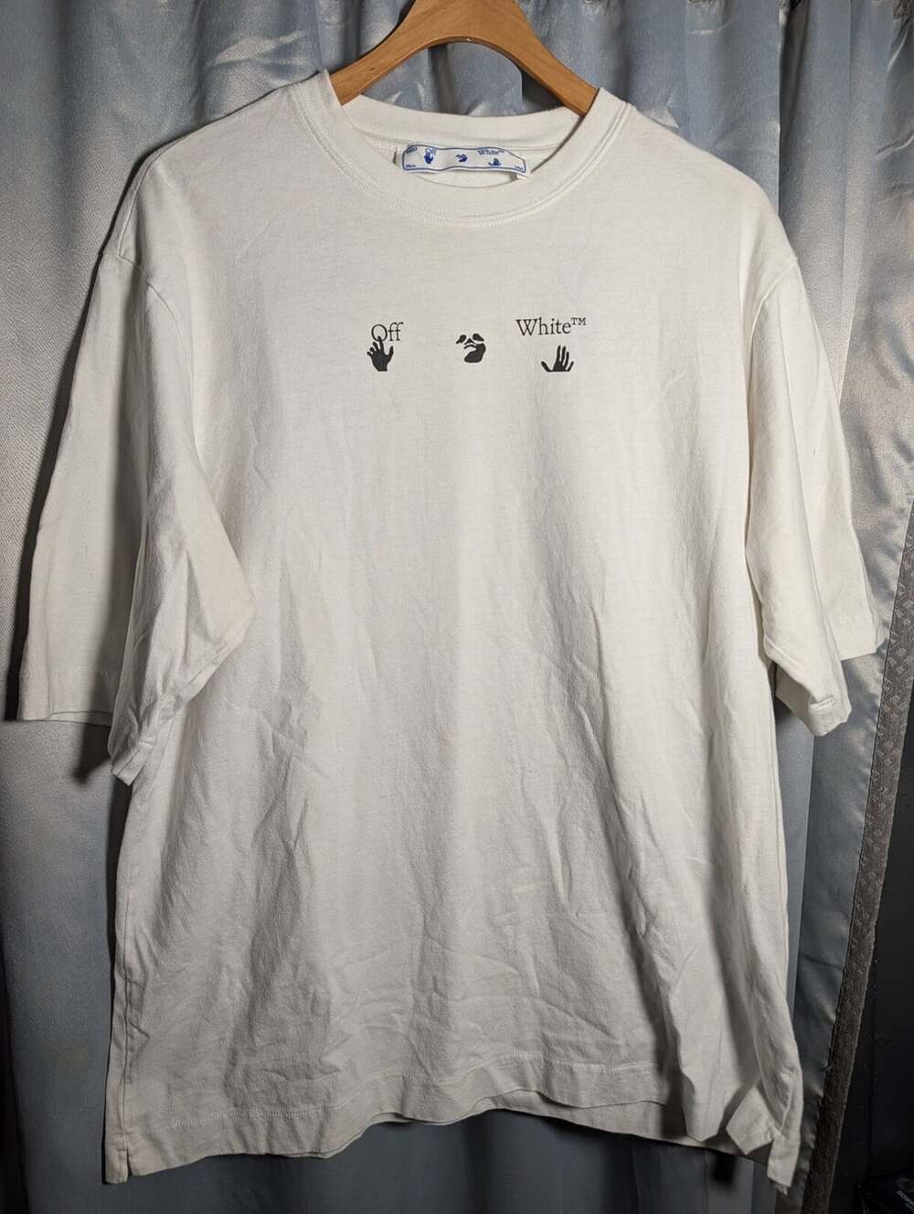 Off-White Blue Spray Marker Tee White